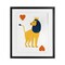Stupell Industries Lion & Hearts Card Framed Print Under Glass, design by Svetlana Aleynikova